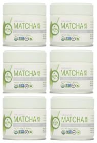 Aiya Organic Matcha Ceremonial Grade w/L-theanine Amino Acids, Vitality & Menta Caffeinated Tea (Case of 6) 1.06 Jar