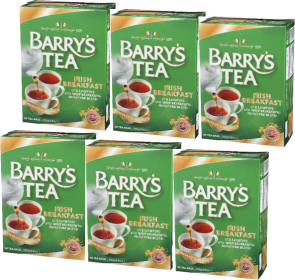 Barry's Tea Herbal Irish Breakfast w/Refreshing Taste & A Bright Golden Color 100% Black Caffeinated Tea (Case of 6) 480 Tea Bags