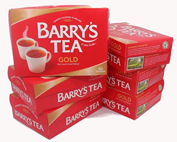 Barry's Tea Ireland Blend Gold Assam Black & Irish Leaves Caffeinated Black Tea (Case of 6) 240 Bags