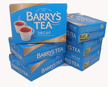 Barry's Tea Blend Assam w/Natural Source of Antioxidants,100% Black Decaffeinated Tea (Case of 6) 240 Bags