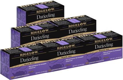 Bigelow Tea Herbal Darjeeling Black Caffiene-Free Tea (Case Of 6)120 Bags