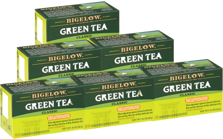 Bigelow Herbal Calorie-Free & Kosher Certified Healthy Antioxidants Decaffeinated Green Tea (Case Of 6)120 Bags