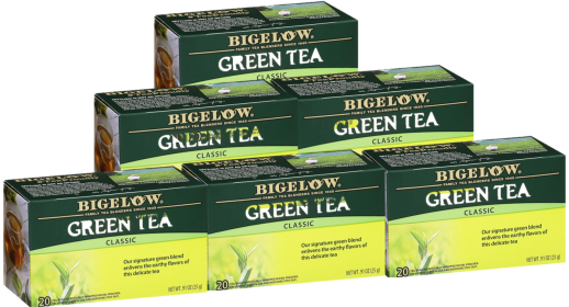 Bigelow Herbal Classic Kosher Certified Caffeinated Green Tea (Case of 6)120 Bags