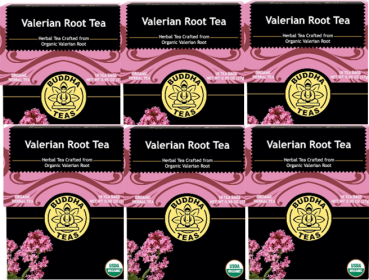 Buddha Teas Organic Herbal Valerian Root Bleach-Free Green GMO-Free Caffeine-Free Tea(Case of 6)108 Bags