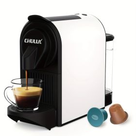 CHULUX Espresso Machine for Nespresso Capsules: 1400W ODE Pump Espresso Maker & Lungo Cups, One Cup Premium Italian (Pack of 1) 20 Bar