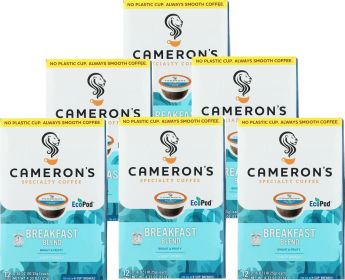 Cameron's Specialty Coffee Breakfast Blend Light Roast Single Serve Caffeinated Coffee (Case of 6) 4.33oz K-Cup Pods