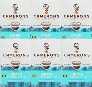 Cameron's Specialty Coffee Jamaican Blue Mountain Betterbrew Blend Single Serve Medium-Dark-Roast Caffeinated Coffee (Case of 6) 12 K-Cup Pods