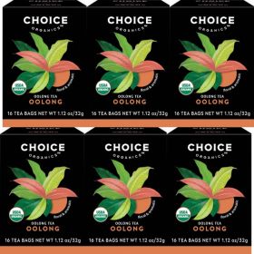 Choice Organics Herbal Oolong, Botanicals Floral & Aromatic 100% Fair Trade Certified Caffeinated Tea (Case of 6) 96 Bags