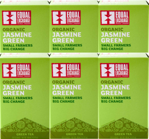 Equal Exchange Organic Herbal Certified Kosher Jasmine Green 100% Fairly Traded Caffeinated Tea (Case Of 6) 120 Tea Bags