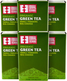 Equal Exchange Organic Antioxidants Kosher-Certified Caffeinated Green Tea (Case Of 6) 120 Tea Bags