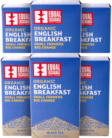 Equal Exchange 100% Organic Black Tea Leaves English Breakfast Tea (Case Of 6) 120 Bags