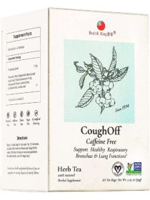 Health King Organic Herbal Loquat Leaf & Wild Platycodon Root Cough-off Caffeine-Free Tea (Pack of 1) 20 Bags