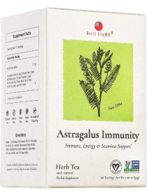 Health King Herbal Astragalus w/Jasmine Immunity Caffeinated Tea (Pack of 1) 20 Tea Bags