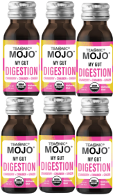 TEAONIC My Gut Mojo Sugar-Free, Caffeine-Free Drinks (Packs of 6) 2 Fz Oz