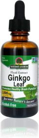 Nature's Answer Alcohol-Free Ginkgo Leaf 2000mg Extract Stimulates Memory Mood & Concentration No Preservatives (Pack of 1) 2-oz Bottle