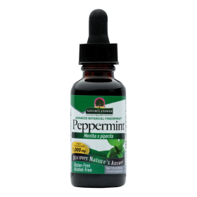 Nature's Answer Organic Alcohol w/Peppermint Leaf  Digestive Support Minimize Stomach Discomfort/Dietary Bowel Support (Pack of 1) 1oz Bottle