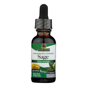 Nature's Answer Sage w/Organic Low Alcohol, Digestive Support Promotes Mental Function | Benefits Gut Health (Pack of 1) 1oz Bottle