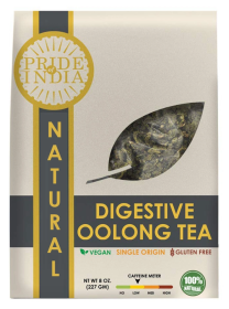 Pride Of India - Organic Herbal Natural Digestive Oolong Leaf Caffeinated Tea (100 gm) (Pack of 1) 3.53 oz