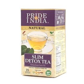 Pride Of India Natural Slim & Detox Tea Bags (Pack of 1) 25CT Bags