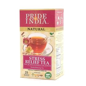 Pride of India Natural Stress Relief Caffeine Free Tea (Pack of 1) 25CT Bags