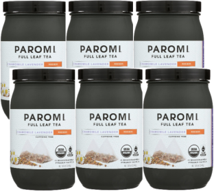 Paromi Organic Herbal Chamomile Lavender w/Full Leaf Rooibos w/Notes Fragrant Egyptian BCA57107 Caffeine-free Tea (Case of 6) 90 Tea Bags