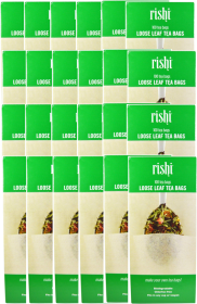 RISHI Natural Fiber Loose Leaves Tea Filters (Case of 24) 100 CT