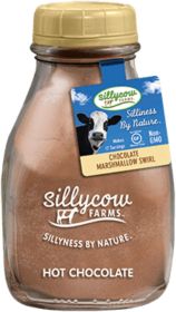 Sillycow Farms Herbal Marshmallow Swirl Hot Chocolate Mix (Case of 6)16.9oz Bottles