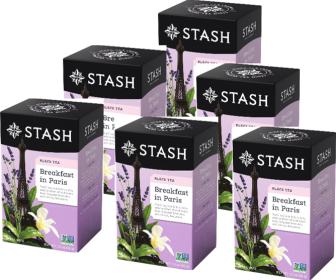 Stash Herbal Breakfast In Paris Lavender, Citrus, Bergamot w/No Artificial Ingredients Caffeinated Black Tea (Case of 6)108 Tea Bag Totals