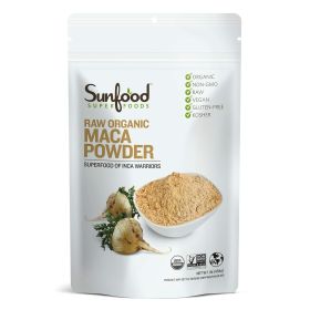 Sunfood Superfoods Organic Maca Power Superfood of INCA Warriors Coffee Substitute (Pack of 1) 8oz Bag