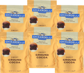 Ghirardelli Baking Cocoa Premium Sweet Ground (Case of 6) 10.5oz Pouch