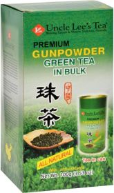 Uncle Lee's Premium Herbal Gunpowder In Bulk Dark Green Caffeinated Tea  (Box of 1) 5.29oz Box