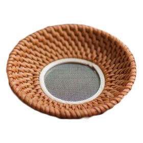 Rattan Woven  Kung Fu Retro Handcrafted Ceremony Accessories Leaves Strainer Tea Filter Basket(Pack of 1) Tea Strainer