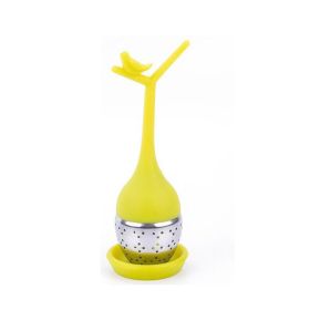 Loose Tea Maker Infuser Creative Bird Shape Design Reusable Strainer Filter Diffuser Kitchen Gadget Tool (Pack of 1) 5.3" x 1.97"