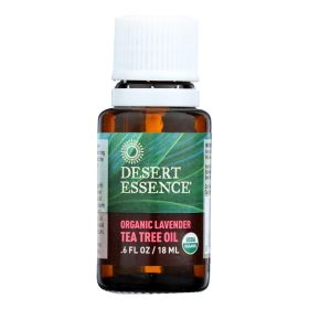 Desert Essence Organic Lavender Tea Tree Oil Aromatherapy Cleansing Soothes Senses (Pack of 1) 0.5oz Spray