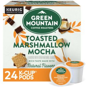 Green Mountain Roasters Toasted Marshmallow Mocha 100% Arabica Light Roast Beans Single-Serve Caffeinated Coffee (Box of 1) 24 K-Cup Pods