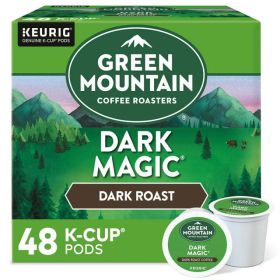 Green Mountain Roasters Dark Magic Single-Serve 100% Arabica Dark Roast Beans Kosher Caffeinated Coffee (Box of 1) K-Cup Pods