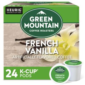 Green Mountain French Roasters Caramel Vanilla Cream Keurig Single-Serve 100% Arabica Light Roast Bean Caffeinated Coffee (Box of 1) 24 K-Cup Pods