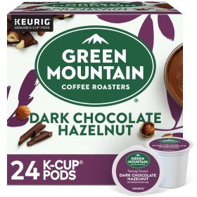 Green Mountain Roasters Dark Chocolate Hazelnut 100% Arabica Light Roast Bean Single Serve Caffeinated Coffee  (Box of 1) 24 K-Cup Pods