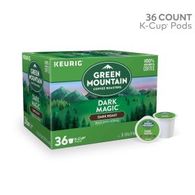 Green Mountain Coffee Magic 100% Arabica Dark Roast Bean Chocolate Single-Serve Decaffeinated Coffee (Box of 1) 36 K-Cup Pods