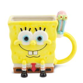 SpongeBob SquarePants Stoneware Coffee (Pack of 1) 14oz Mug