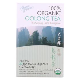 Prince Of Peace 100% Organic Oolong Unsweetened Caffeinated Black Tea (Pack of 1) 20 Tea Bags