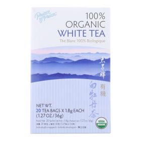 Prince Of Peace Organic Herbal Premium Peony Premium White Caffeinated Tea (Pack of 1) 20 Tea Bags