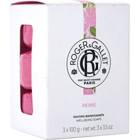 ROGER & GALLET TEA ROSE by Roger & Gallet Soap 3 Boxes (Pack of 1) 3.5oz Bars