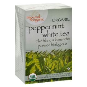 Uncle Lee's Imperial Organic Herbal Peppermint, White Caffeinated Tea  (Pack of 1) 18 Tea Bags