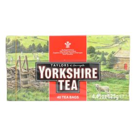 Taylors Of Harrogate Yorkshire w/The Finest Assam Black Tea Leaves Caffeinated Black Tea (Case of 5) 200 Tea Bags