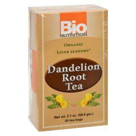 Bio Nutrition Herbal Dandelion Root Caffeinated Tea (Pack of 1) 30 Tea Bags