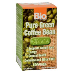 Bio Nutrition - Pure Green w/Invigorating Antioxidants Coffee Bean Extract (Pack of 1) 50 Gelcaps