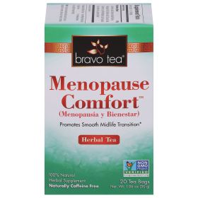 Bravo Tea Organic Herbal Menopause Comfort Jasmine Caffeine-Free Tea  (Pack of 1) 20 Bags