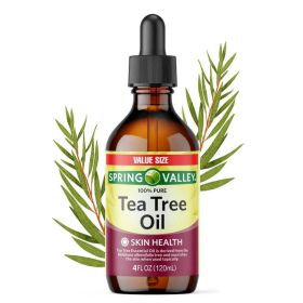 Spring Valley Tree Oil for Skin Health, Liquid Supplement  100% Pure Tea (Pack of 1) 2oz Jar