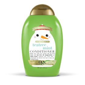 Tea Tree Mint Conditioner OGX w/Peppermint, Tea Tree Oil, Witch Hazel Beauty Pure & Simple Extra Strength Healthy Scalp (Pack of 1) 13oz Bottle